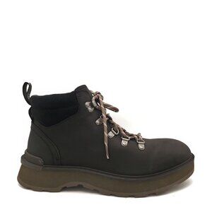 NEW Sorel Hi Line Hiker Boots Womens 10 Black Leather Outdoors Rugged Athleisure